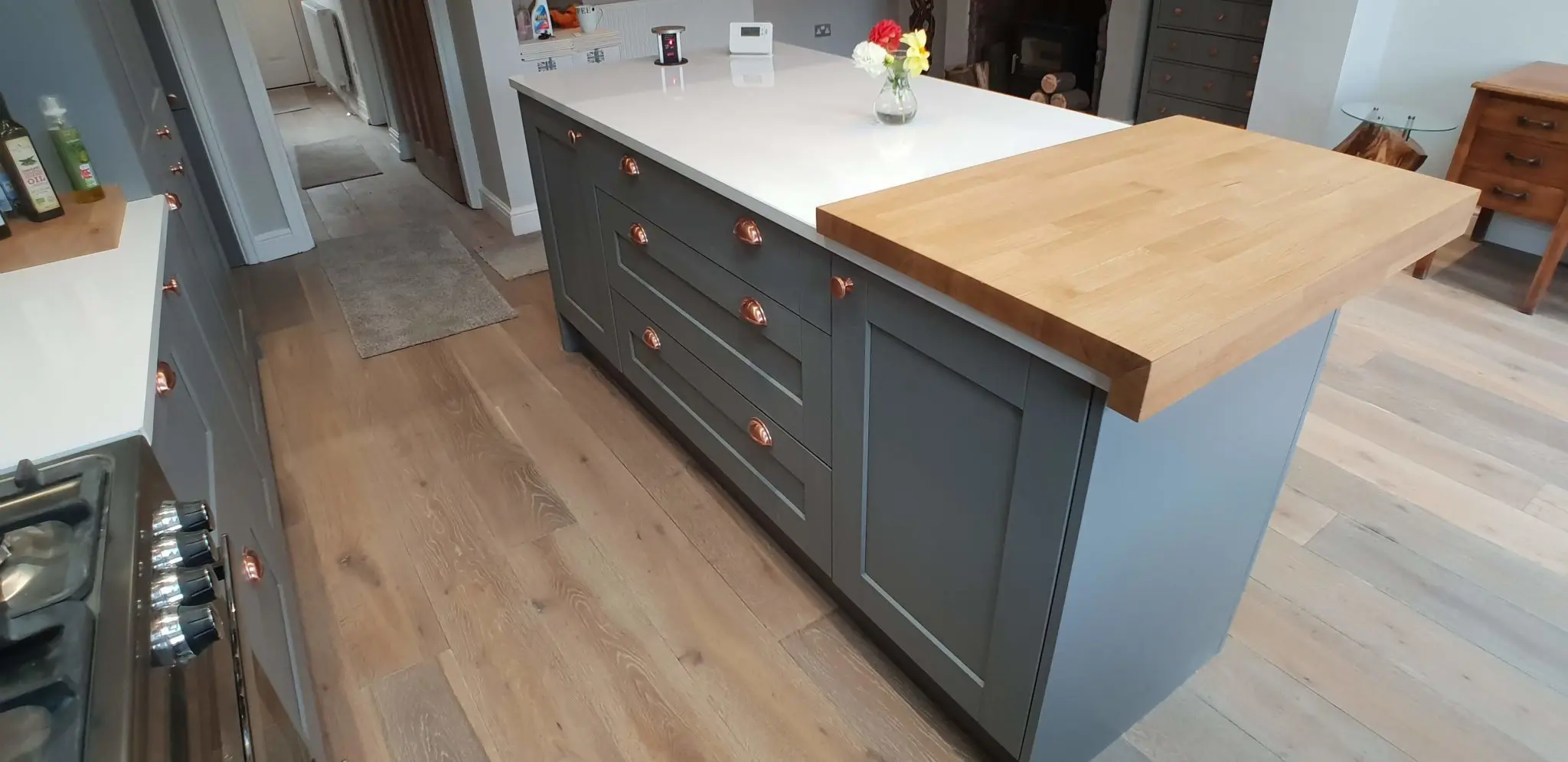 Shaker style kitchen island