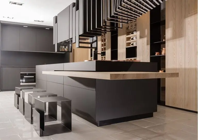 Kitchens made of Fenix NTM lminates.