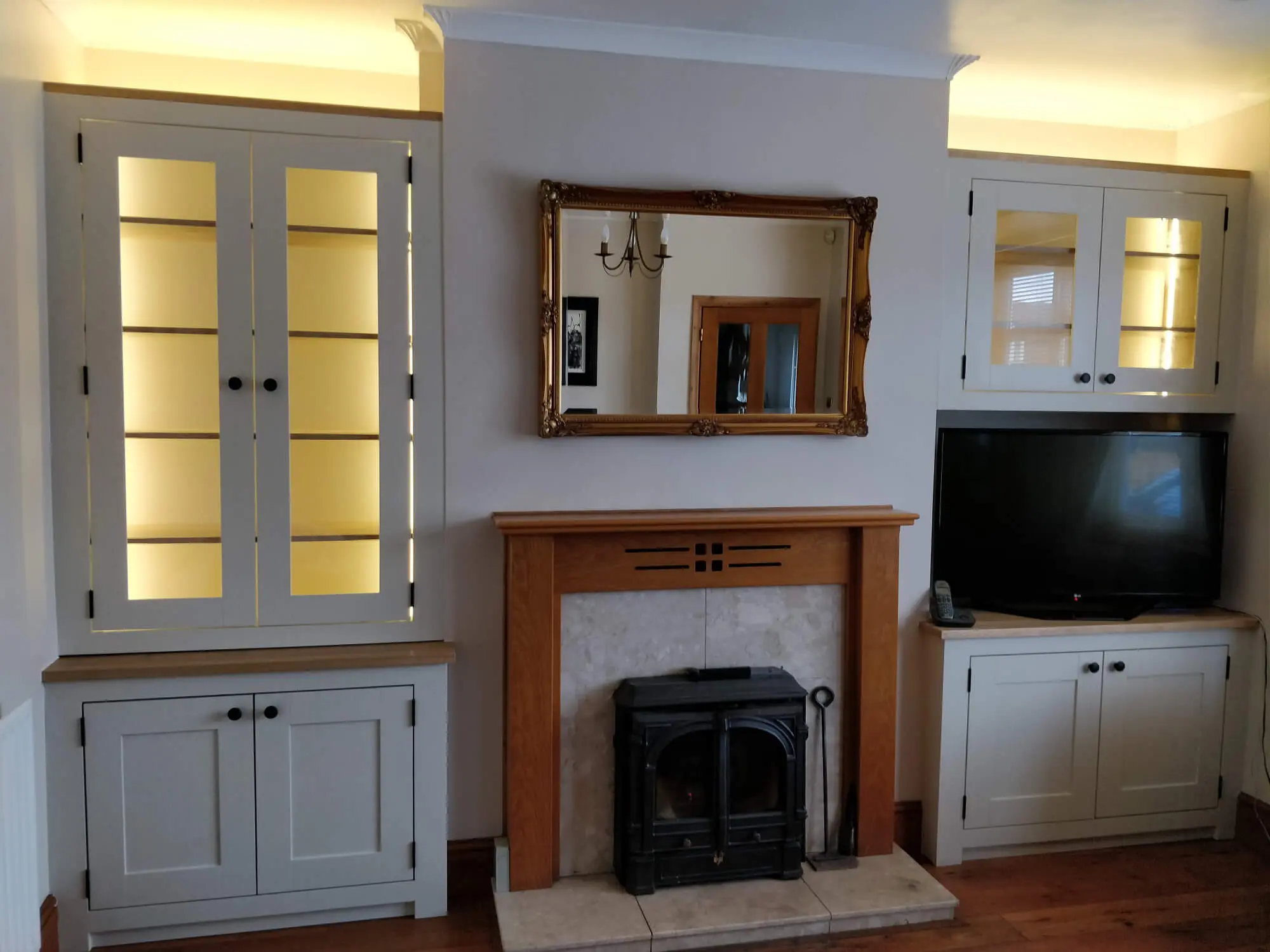 Bespoke alcove cabinets