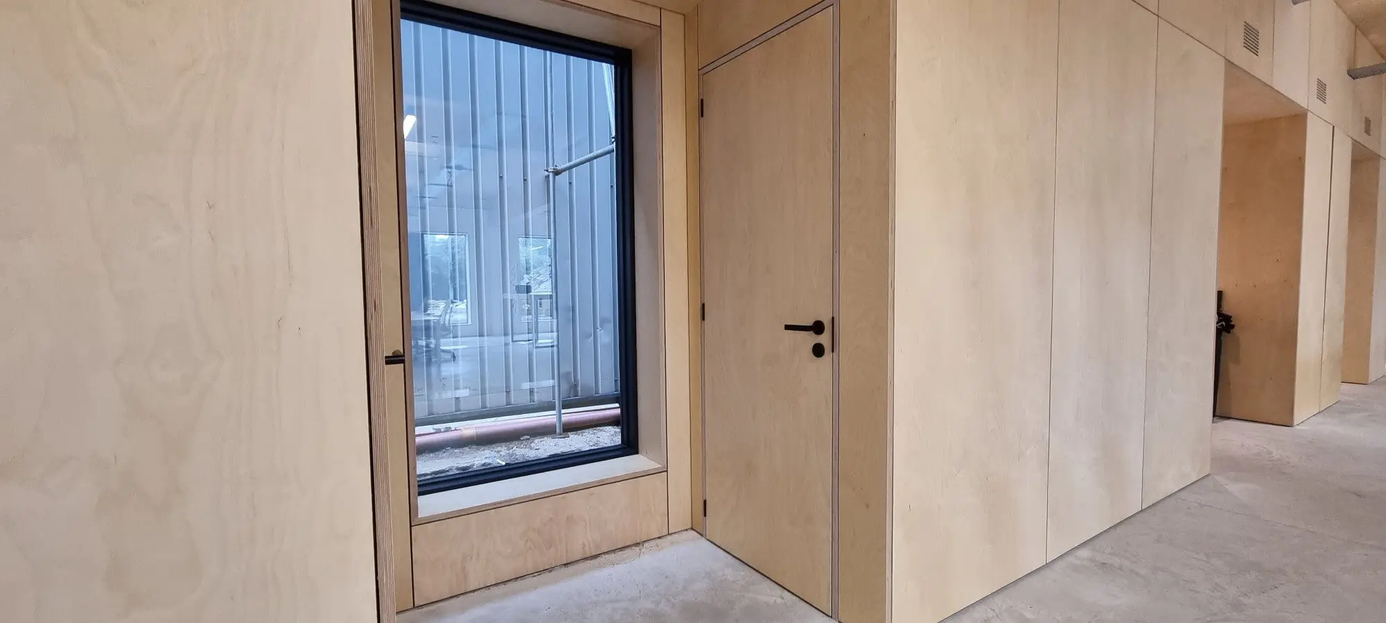 Plywood doors