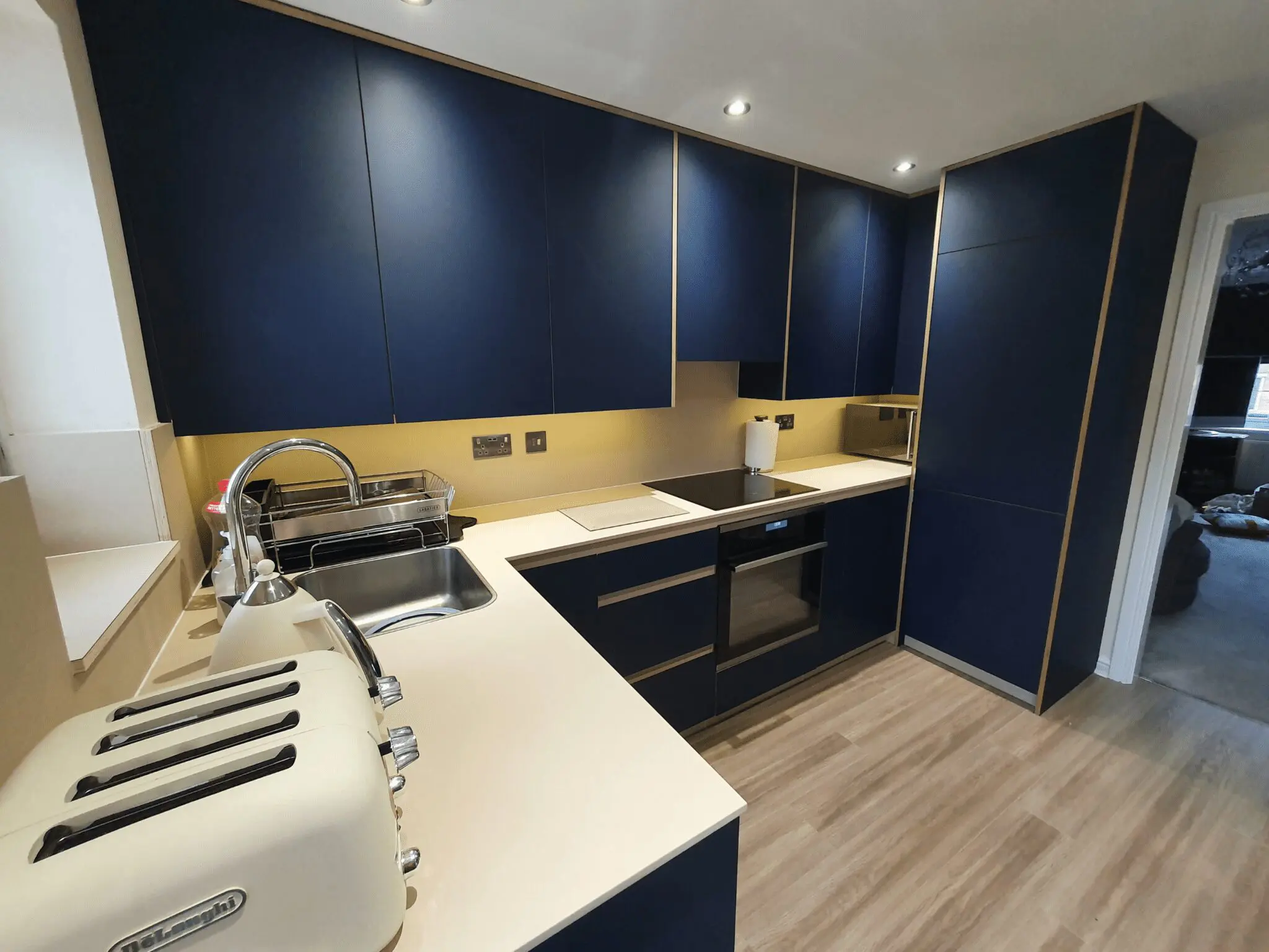1 fenix ntm blue fes modern style plywood core kitchen