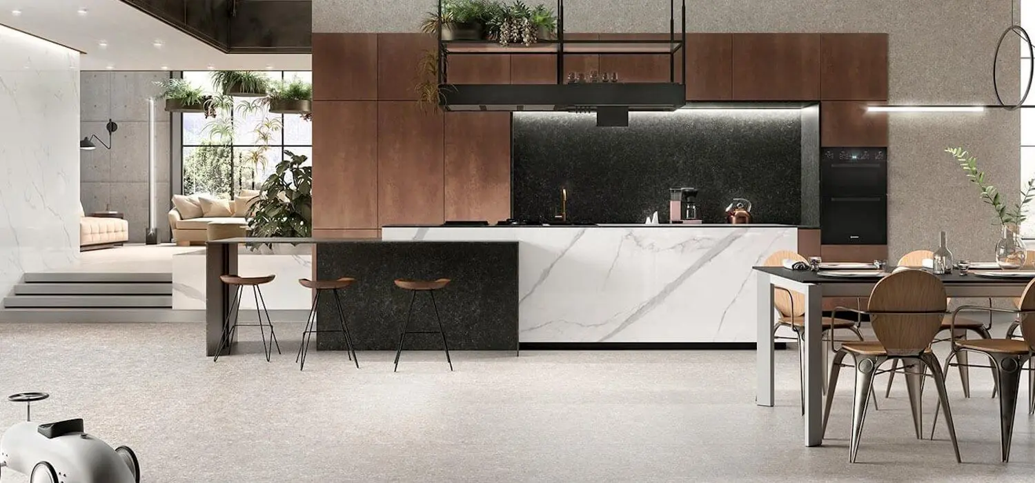 Ceramic-clad birch plywood kitchen made by JS DECO