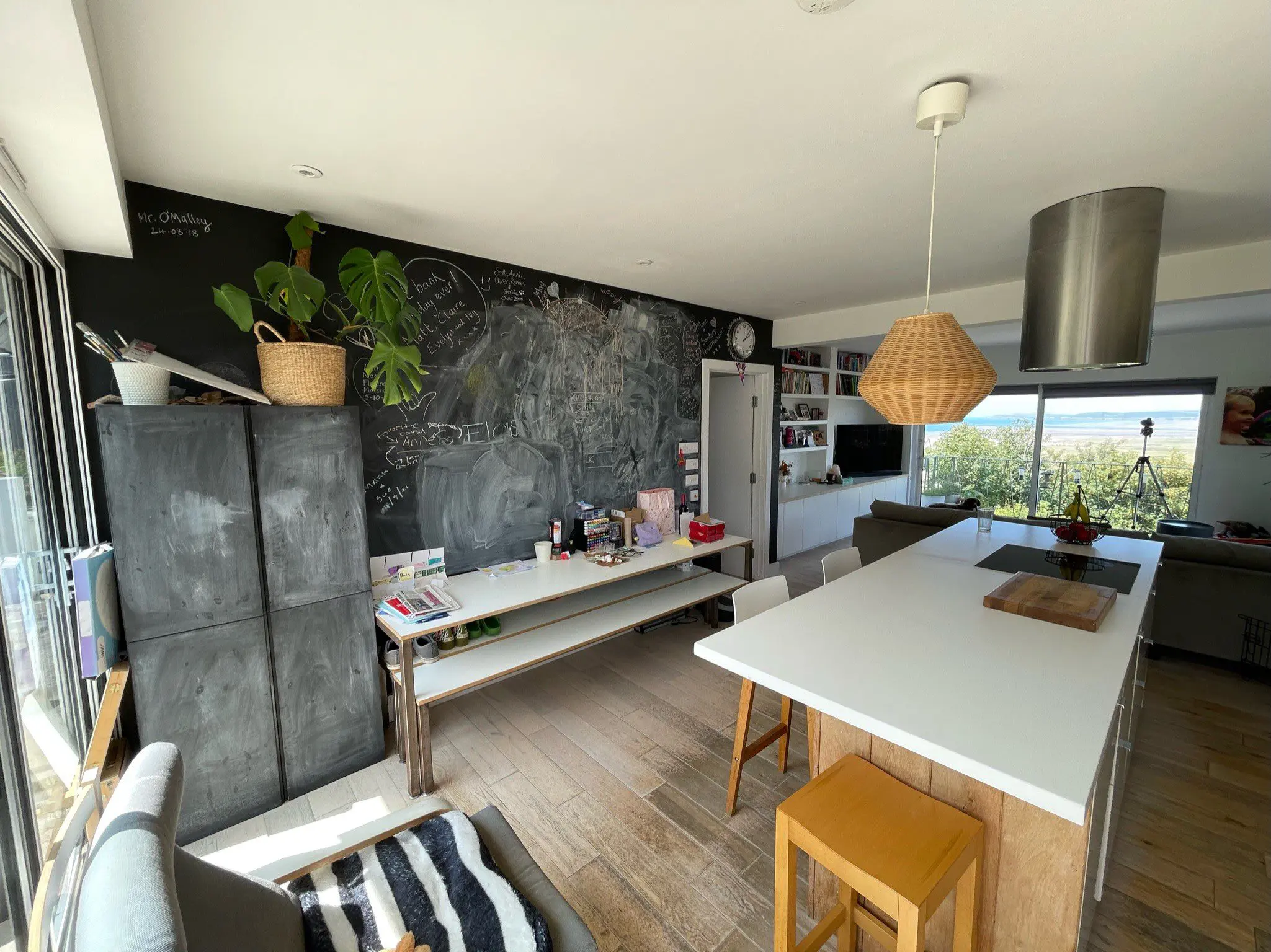 Old kitchen before Scandinavian renovation showing dated cabinets and layout transformed by JS DECO Bristol
