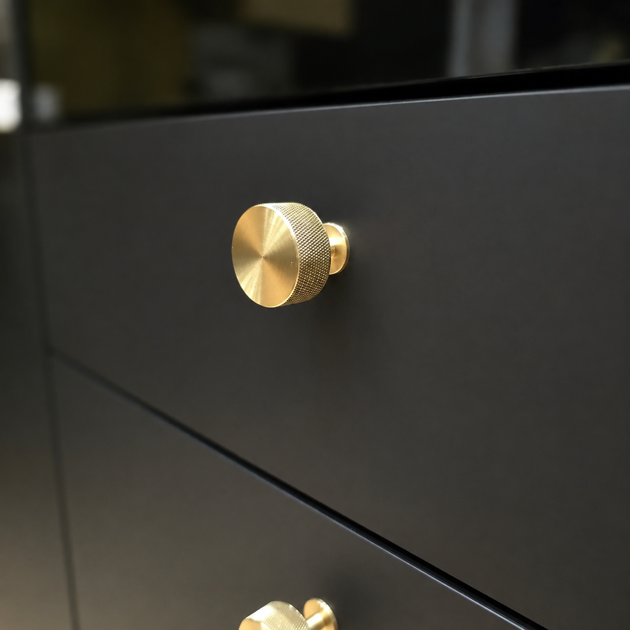 Bespoke kitchen brass handles