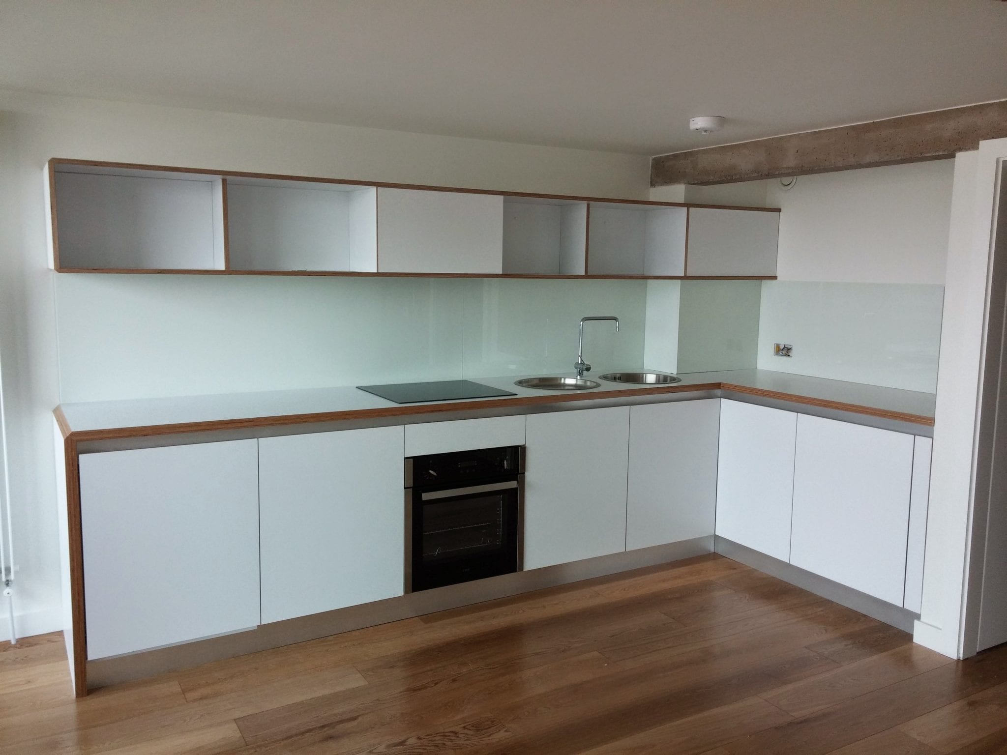 Plywood kitchen furniture fully bespoke made to measure.