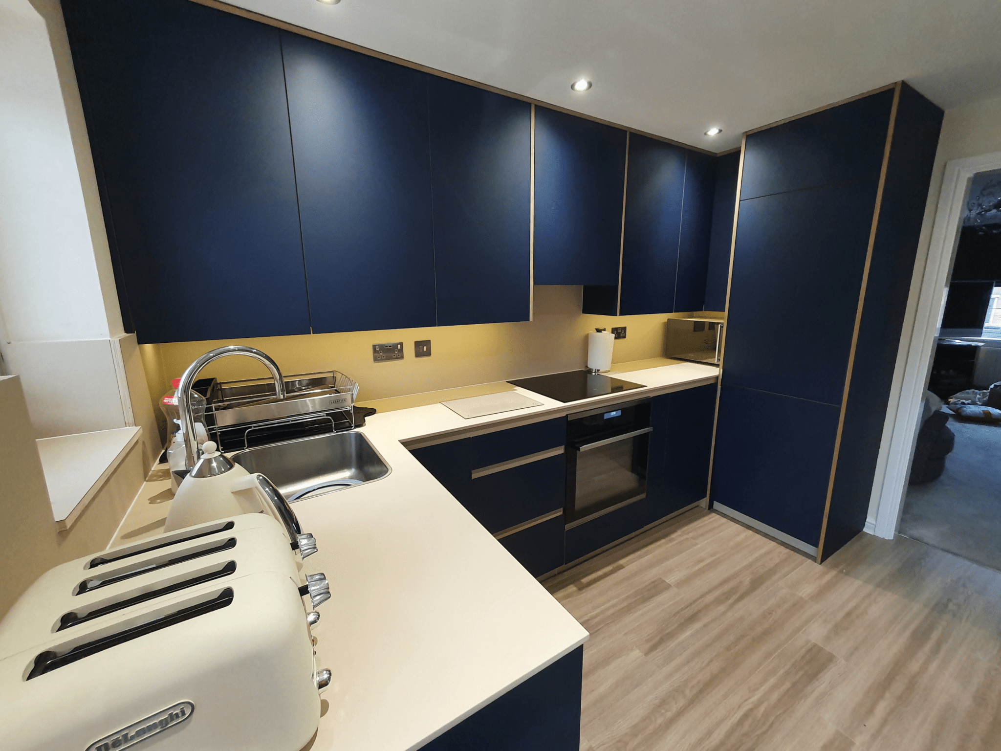 fenix ntm blue fes modern style plywood core kitchen