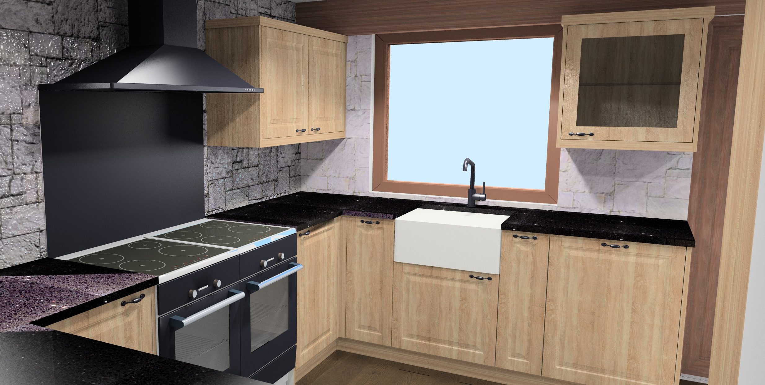 Oak kitchen design 2