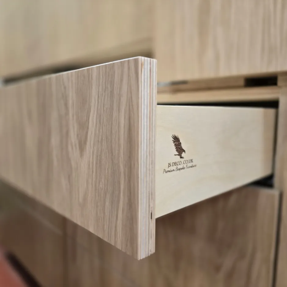 Oak veneered plywood kitchens