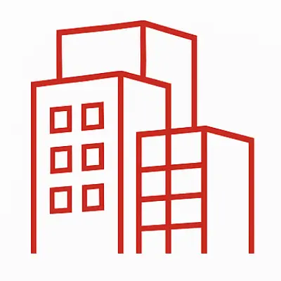 Icon representing developers and commercial clients for JS DECO bespoke furniture projects