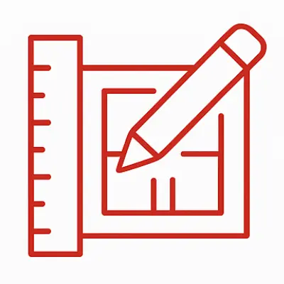 Icon representing interior designers and architects collaborating with JS DECO