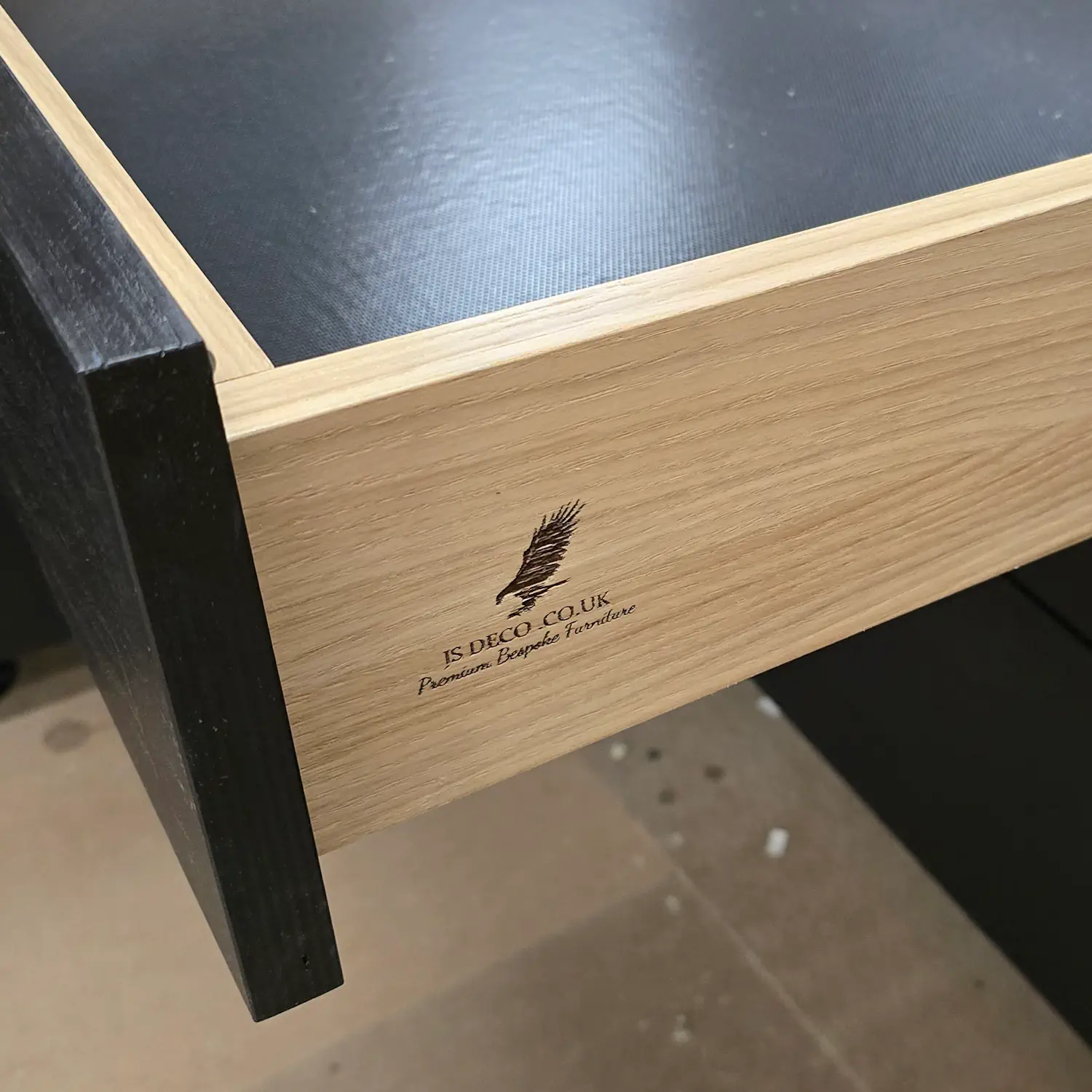 Solid oak drawer boxes Bespoke solid oak drawer boxes