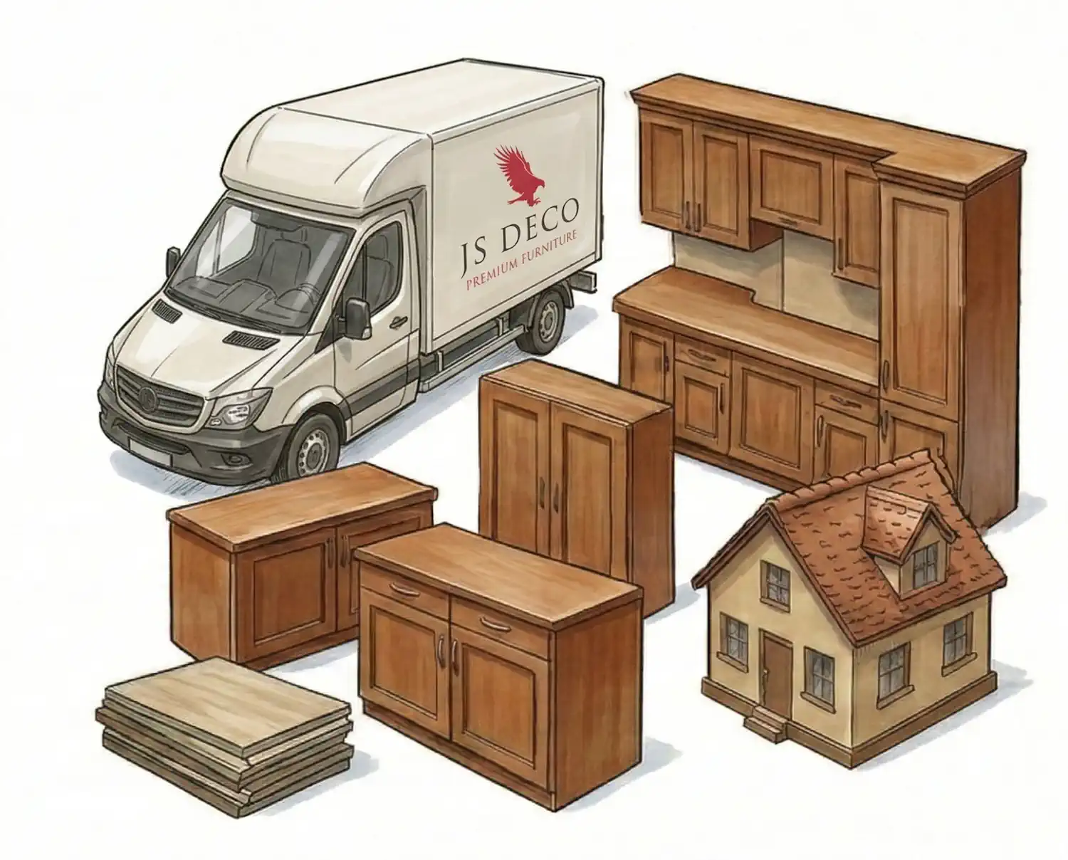 Delivery and installation stage in ordering process furniture ordering process with JS DECO - delivery and installation