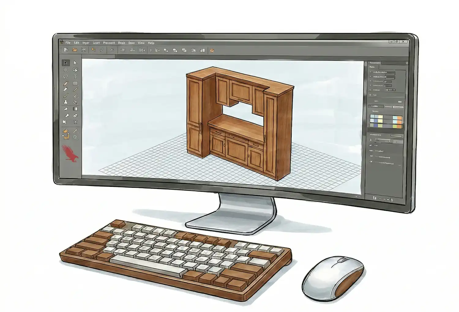 Design stage of ordering process with JS DECO Next stage of ordering process is precise design of furni\iture acording to customers budget and prefferences